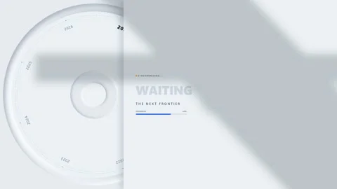 Modern digital concept showing an advancing timeline and future arrival wit.. Stock Footage 347641883