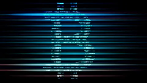 Modern Digital deep learning Machine Learning animation Flying futuristic Stock Footage 336443080