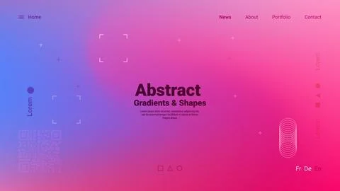 A modern digital design represents abstract gradients transitioning from bl.. 스톡 일러스트