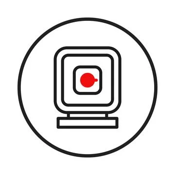Modern digital device screen icon depicting technology and connectivity wit.. イラスト素材
