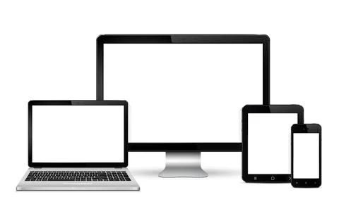 Modern digital devices Stock Illustration
