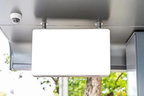 Modern digital display with blank copy space screen for your text message o.. Stock Photos