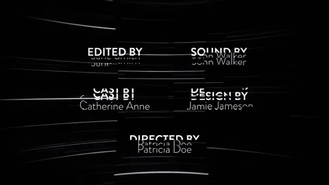 after effects end credits template free download