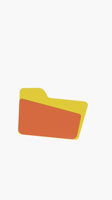 Modern digital file folder visualized by animated graphic in vertical video.. Stock Footage 321627565