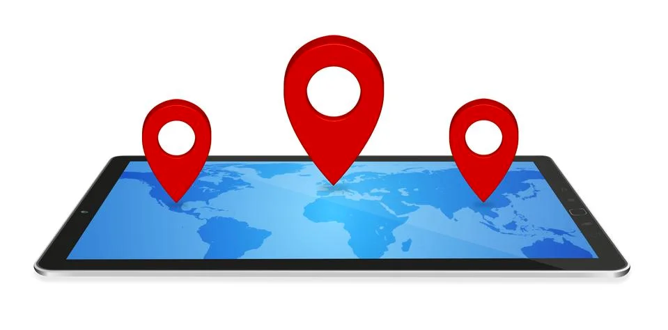 Modern digital GPS Stock Illustration