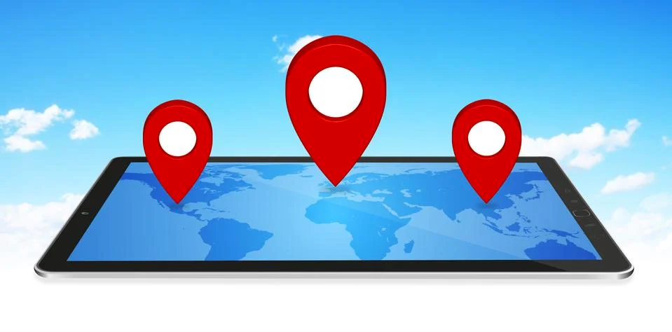 Modern digital GPS Stock Illustration
