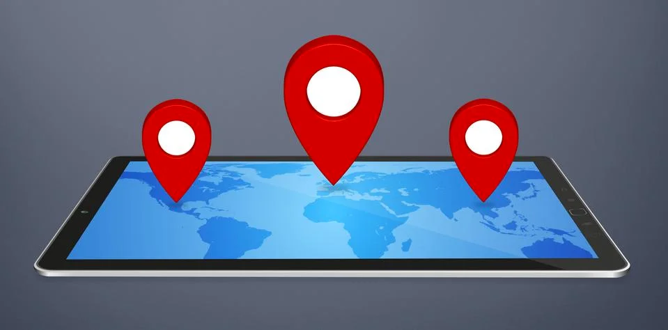 Modern digital GPS Stock Illustration