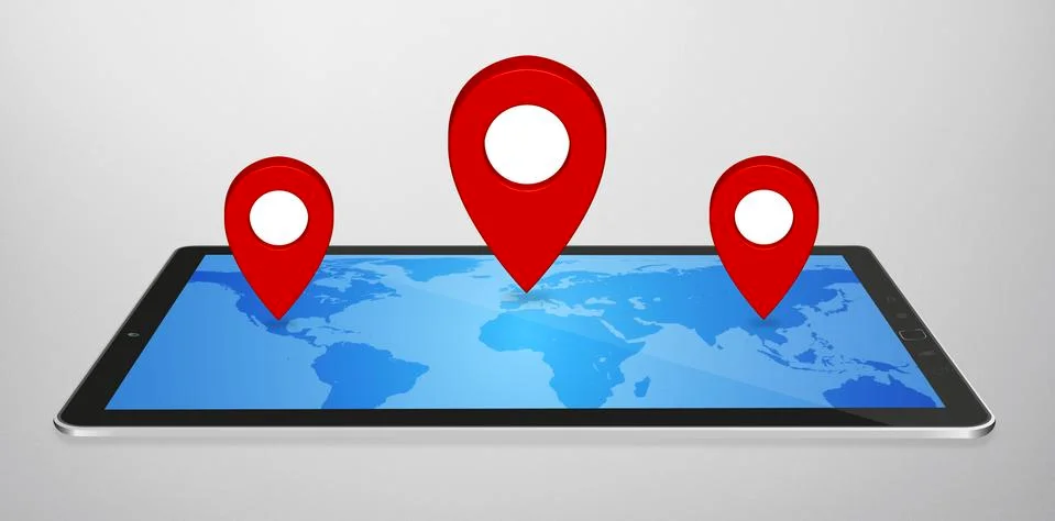 Modern digital GPS Stock Illustration
