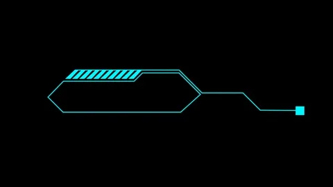 Modern Digital HUD Infographic Element Stock Footage 317132350