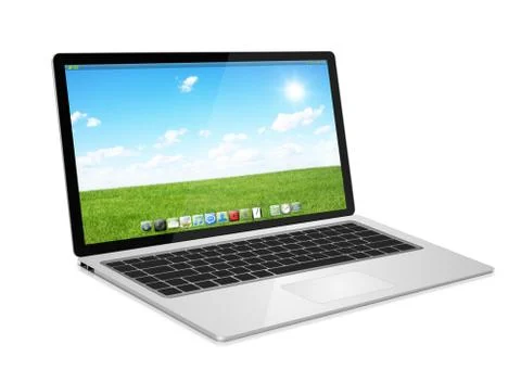 Modern digital laptop Stock Illustration