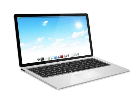 Modern digital laptop Stock Illustration