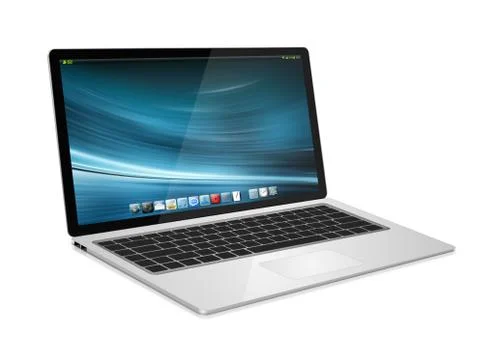 Modern digital laptop Stock Illustration