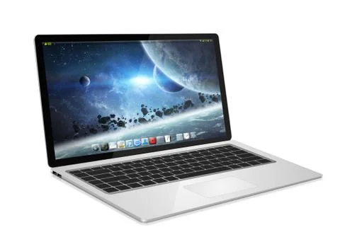 Modern digital laptop Stock Illustration