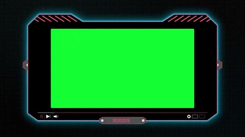 Modern digital media player. Technology animation with green screen opening  Video stock 281687314