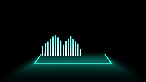 Modern digital motion graphic animation displaying bar graph data increasin.. 库存影片 339751612