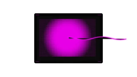 Modern Digital Optics LCoS Spatial Light Modulator in Obsidian and Neon Magen Stock Footage 346674262