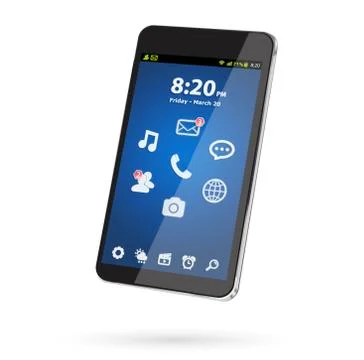 Modern digital phone 스톡 일러스트
