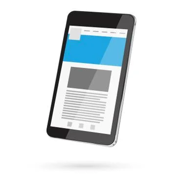 Modern digital phone Stock Illustration