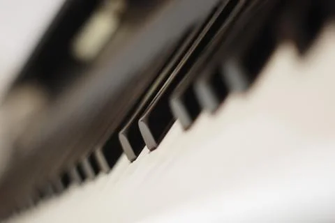 Modern digital piano with note Stock Illustration