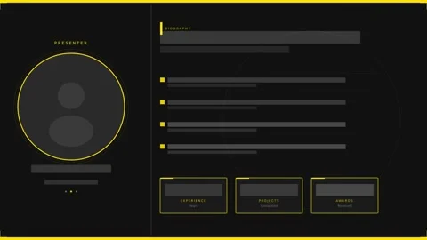 Modern digital profile motion video showcasing user interface and profile c.. 库存影片 342622087