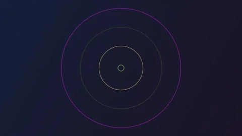 Modern Digital Radar Sonar Screen Interface HUD Animation Stock Footage 342390837