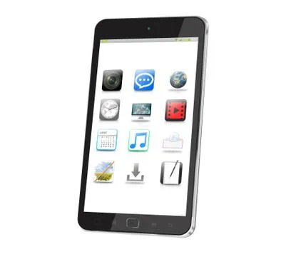Modern digital smart phone Illustrazione stock