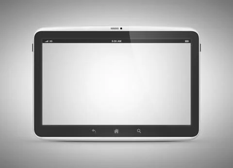 Modern digital tablet computer Illustrazione stock
