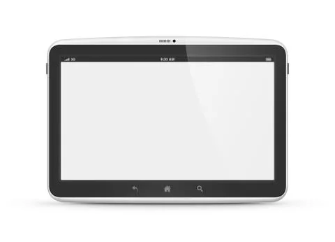 Modern digital tablet computer isolated 스톡 일러스트