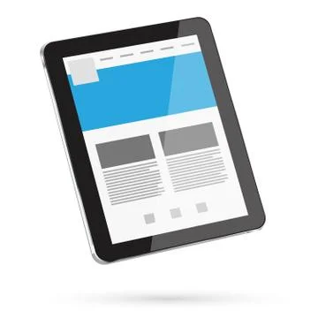 Modern digital tablet 스톡 일러스트