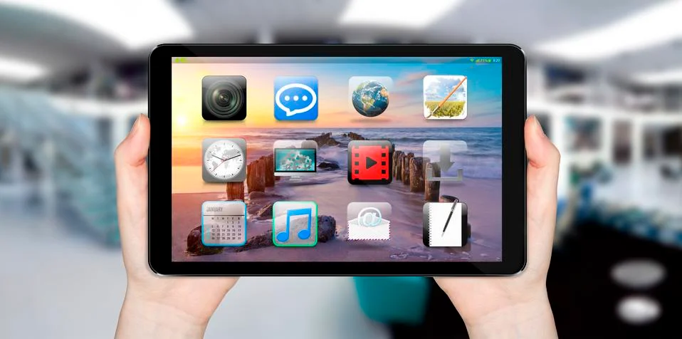 Modern digital tablet Stock Illustration