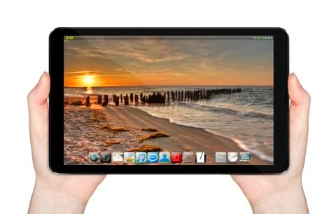 Modern digital tablet Иллюстрация