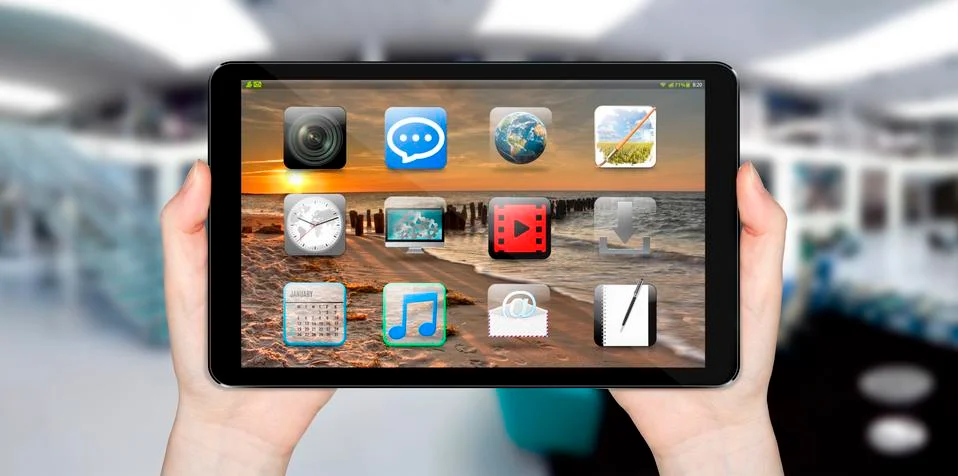 Modern digital tablet Stock Illustration