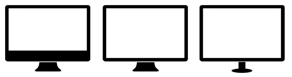 Modern digital tech device collection Stock Illustration