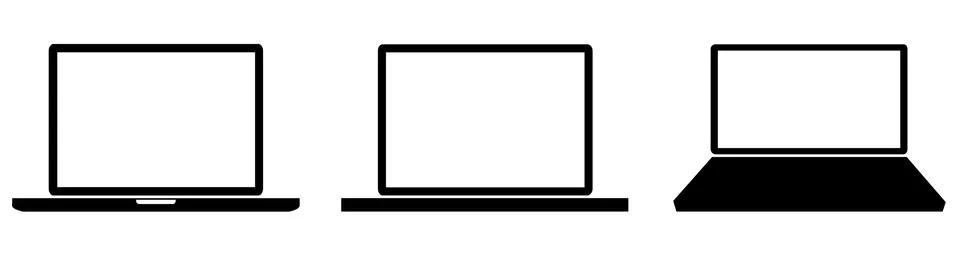 Modern digital tech device collection Stock Illustration
