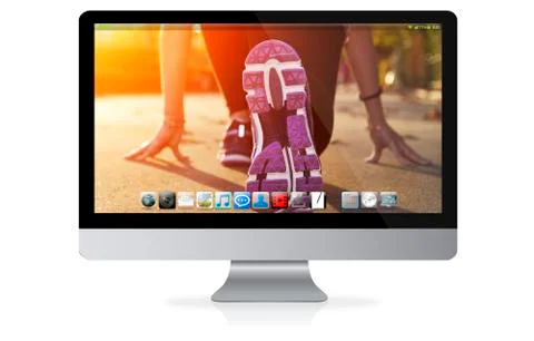 Modern digital tech device Illustrazione stock