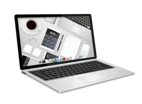 Modern digital tech device Stock Illustration