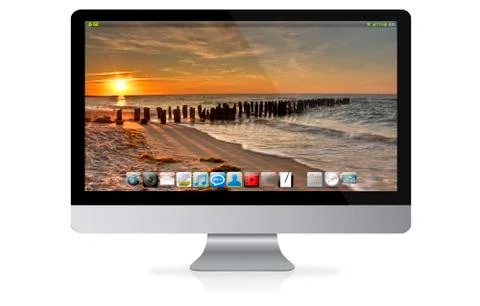 Modern digital tech device Illustrazione stock