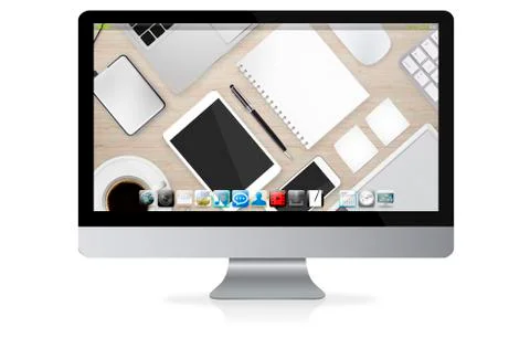 Modern digital tech device Illustrazione stock