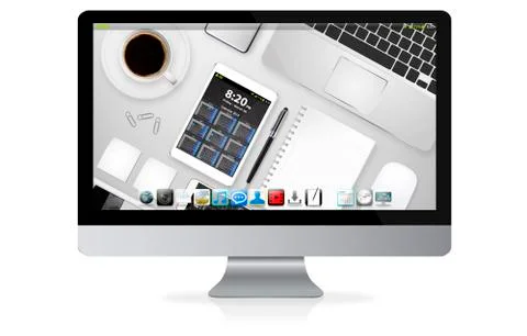 Modern digital tech device Иллюстрация