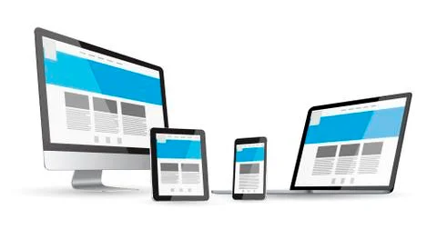 Modern digital tech device Stock Illustration