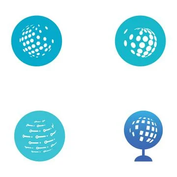 Modern digital tech world logo, global or tech planet, and digital tech pro.. Illustrazione stock