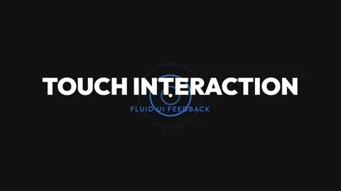 Modern digital touch interface animation for futuristic user experience desig Stock Footage 336805790