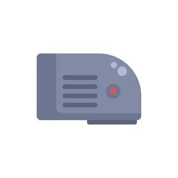 Modern digital video projector lying on surface Stock Illustration