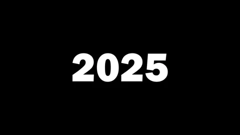Modern Digital Year Counter 2000-2026 Stock Footage 333995265