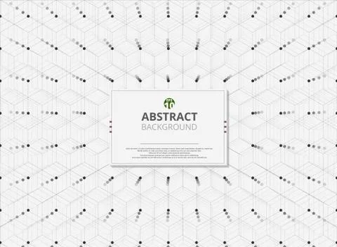 Modern of dimension geometric cube pattern background. Stock-Illustration