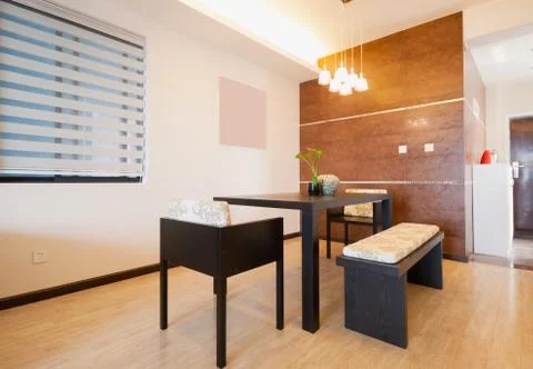 Modern dining room Stock Photos