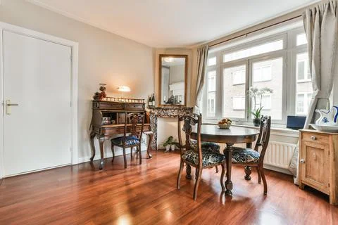 Modern dining room Stock Photos