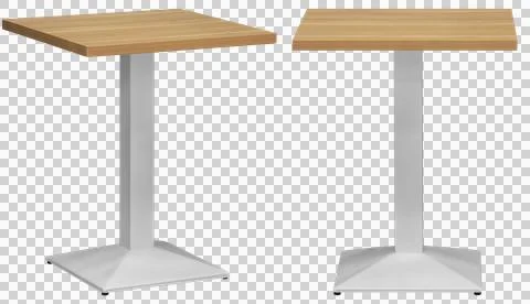 Modern dining table isolated, transparent background, furniture PNG Stock Photos