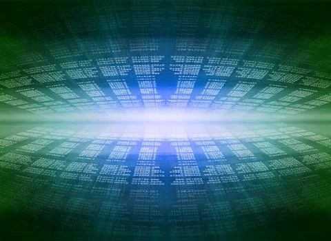 Modern display of data source code Stock Illustration