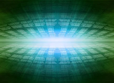 Modern display of data source code Illustrazione stock